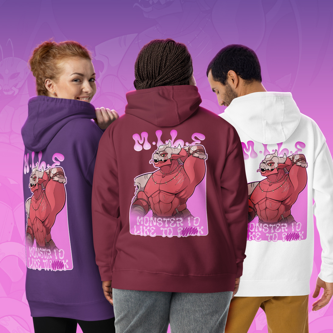 Monster Romance Hoodies