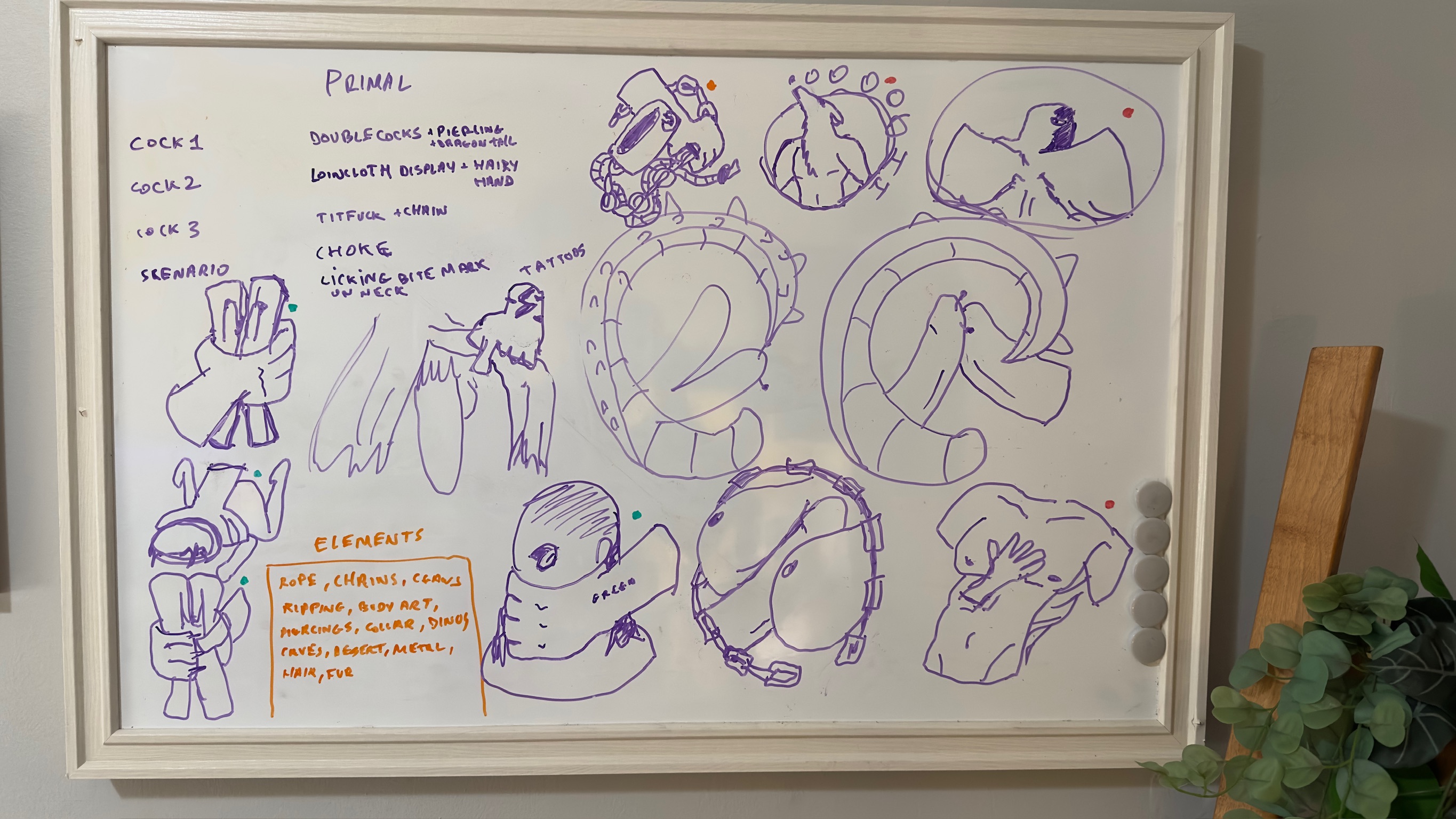 Whiteboard brainstorming