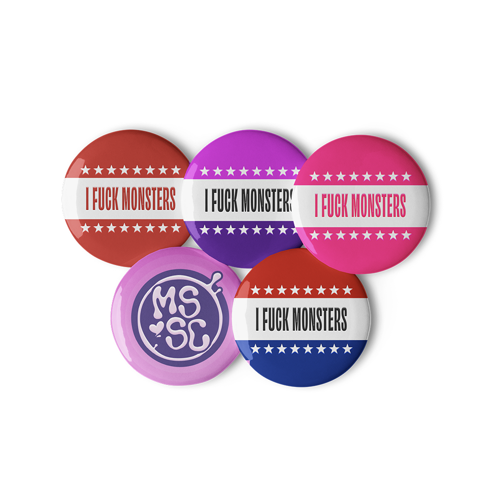 I Fuck Monsters – Set of 5 Pins