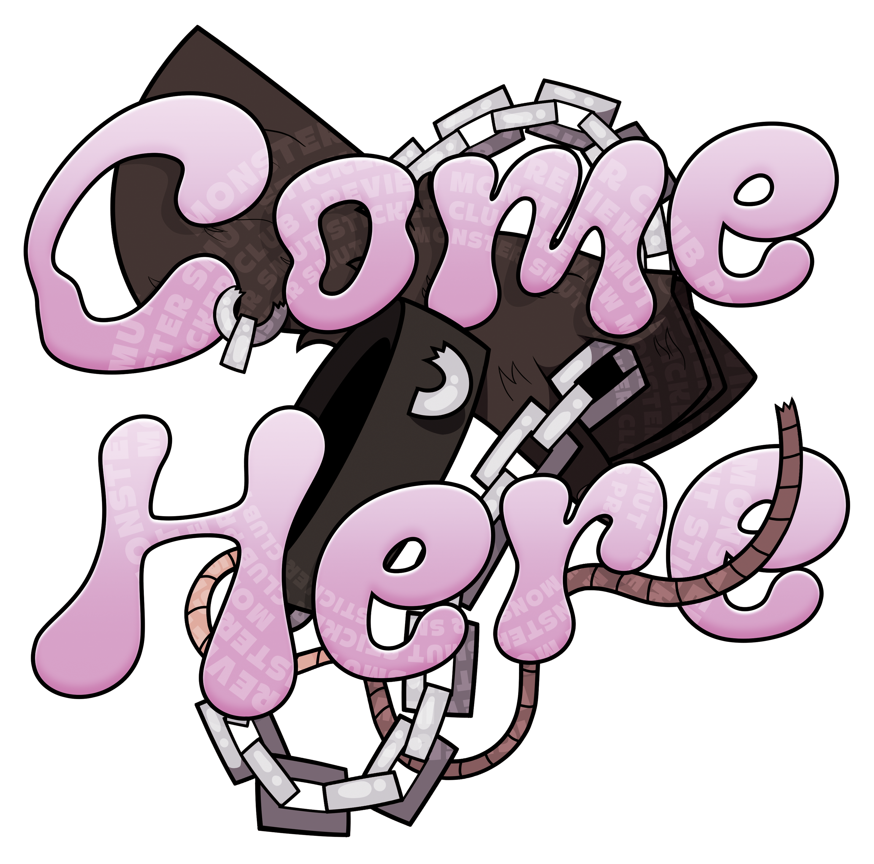 Sticker #10 – Come Here (Large)