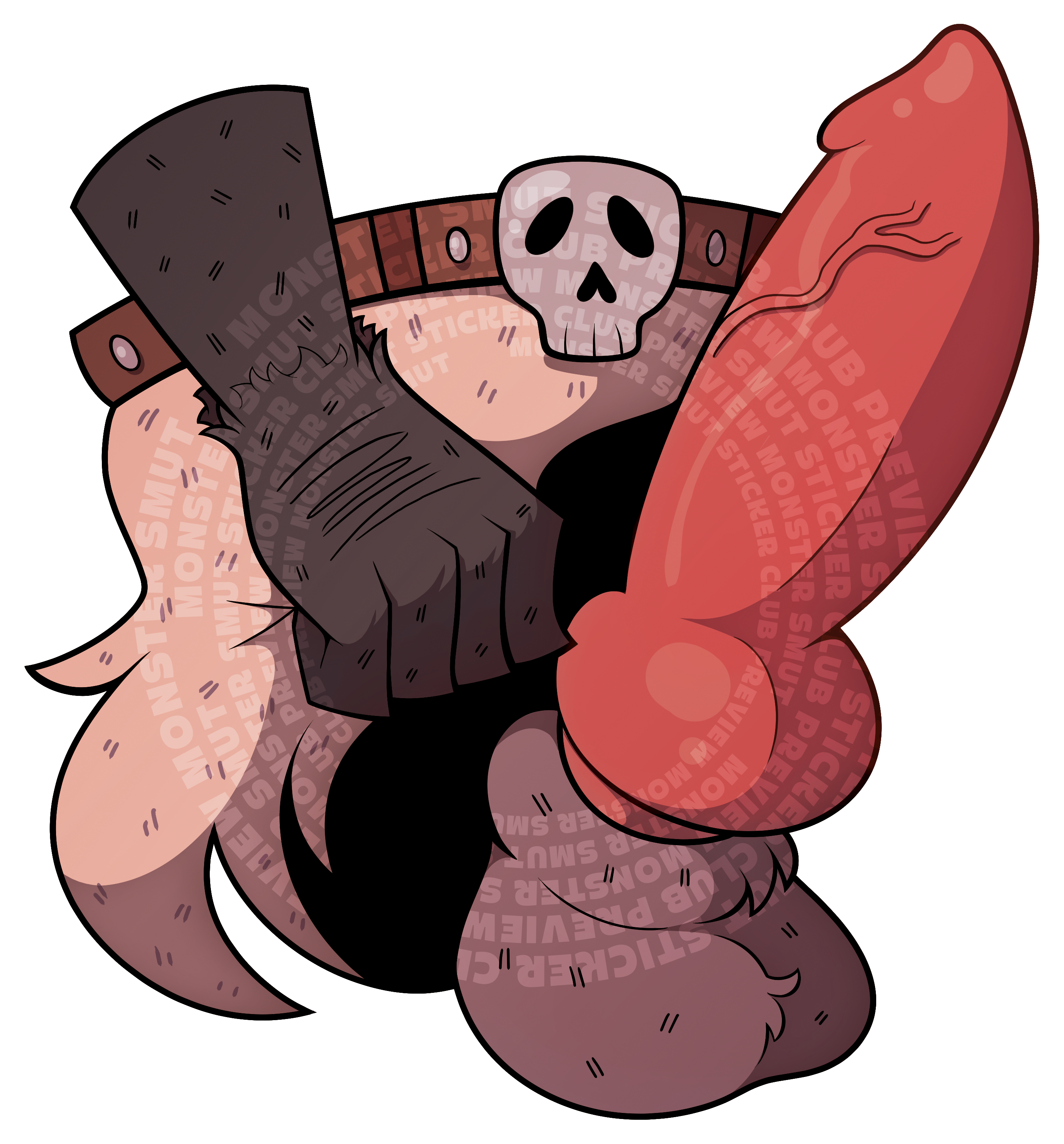 Sticker #1 – Loincloth Display (Large)