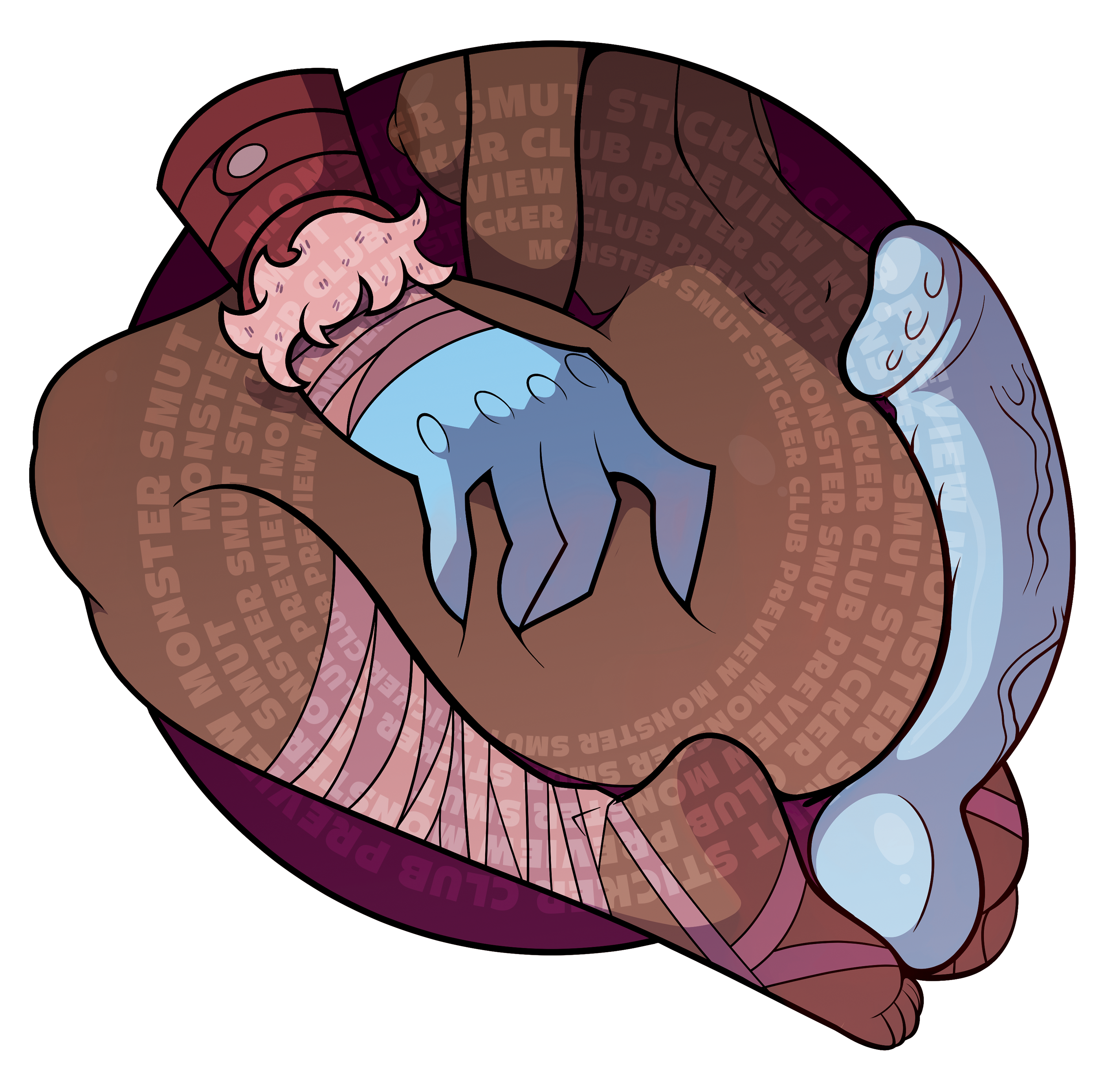 Sticker #2 – Riding the Blue Barbarian (Large)