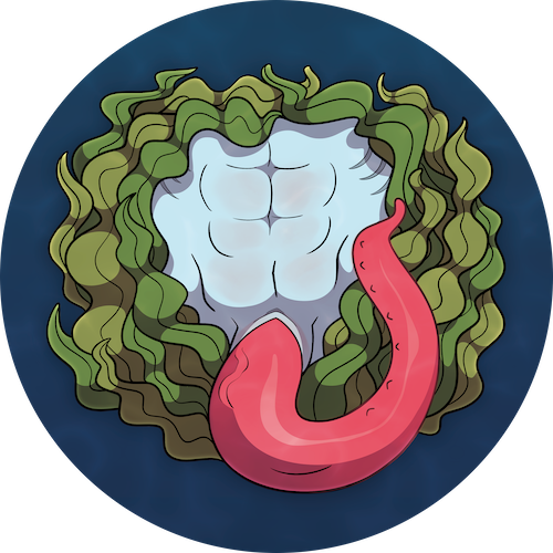 Sticker #18 – Seaweed Slither (Detail)