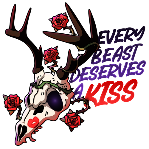 Sticker #26 – Every Beast Deserves A Kiss (Detail)