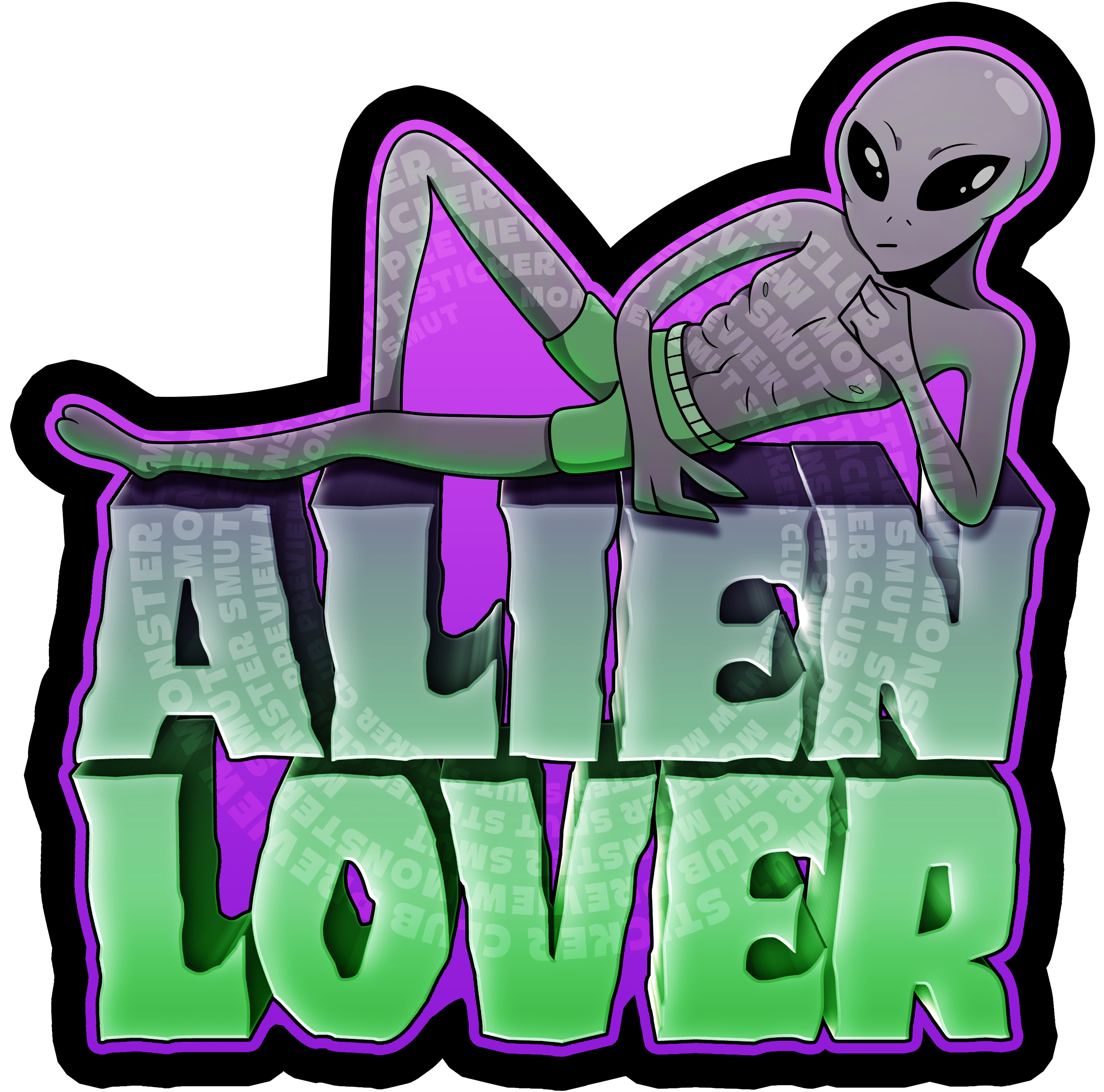 Sticker #51 – Alien Lover (Large)