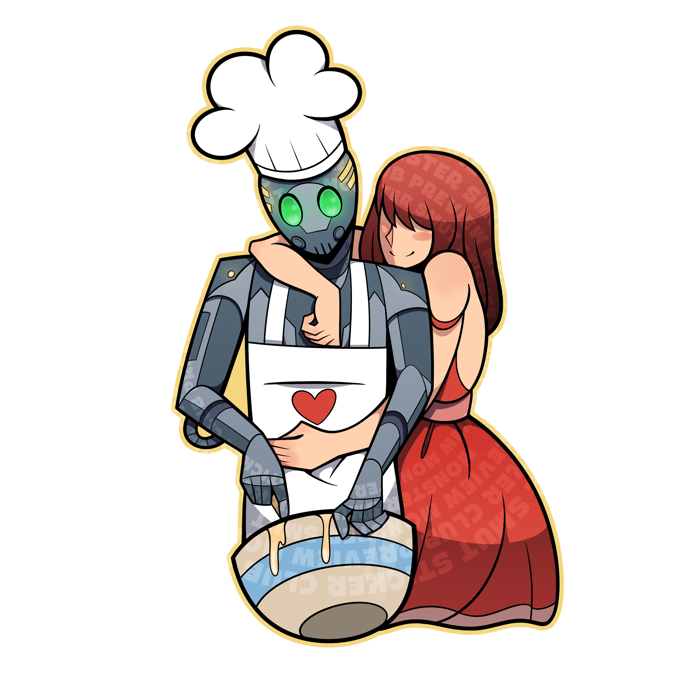 Sticker #57 – Kiss the Cook (Large)