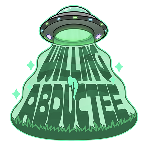 Sticker #58 – Willing Abductee (Detail)