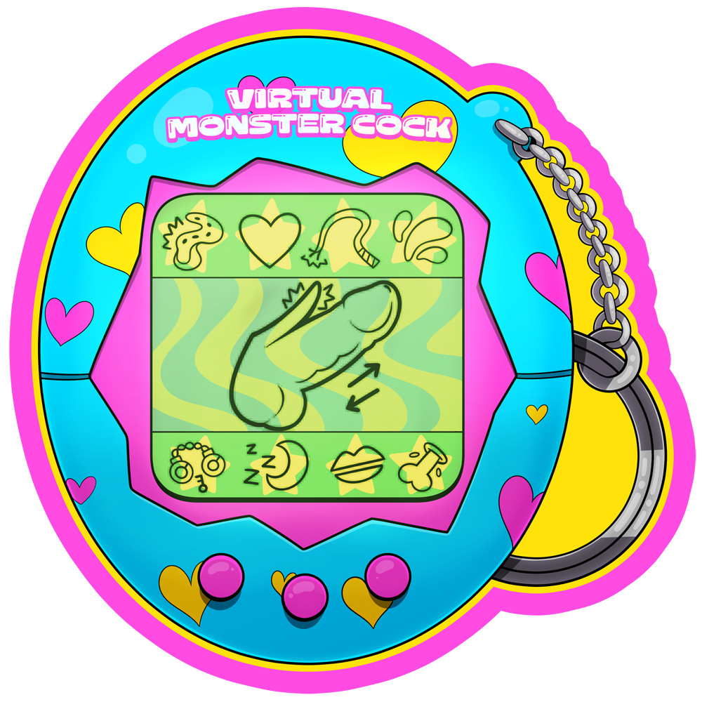 Sticker #62 – Virtual Monster Cock (Large)